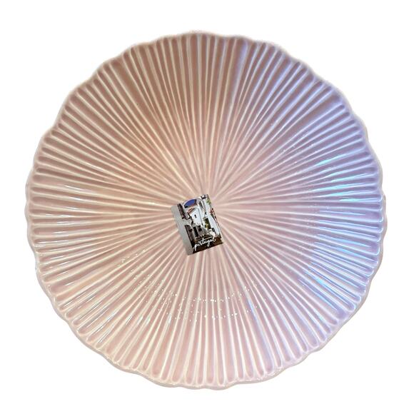 Destinos Portugal Pastel Pink Nesting Serving Bowl Set of 3 LARGE Fluted New - Picture 5 of 16